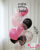 Pink Noir ~ Bespoke Bubble Balloon Bouquet #723