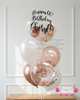 Pearl Rosé ~ Bespoke Bubble Balloon Bouquet #726
