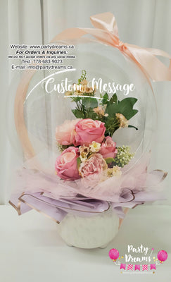 Custom Bespoke Floral Balloon Bouquet #503