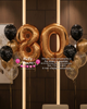 Number Birthday Confetti Balloon Bouquet Set #81