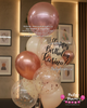 Blush In Style ~ Bespoke Bubble Balloon Bouquet #338