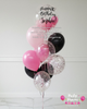Pink Noir ~ Bespoke Bubble Balloon Bouquet #723