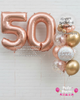 Rosé Grace ~ Number & Bespoke Bubble Balloon Bouquet Set #708