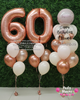 Rosé Dream ~ Number & Bespoke Bubble Balloon Bouquet Set #640