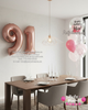 Pink Bliss ~ Number & Bespoke Bubble Balloon Bouquet Set #713