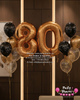 Number Birthday Confetti Balloon Bouquet Set #81