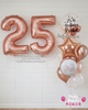 Rosé Radiance ~ Number & Bespoke Bubble Balloon Bouquet Set #38