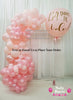 Pink Prelude ~ Organic Half-Arch Balloon Garland & Personalized Balloon Set #638