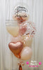 Rose Éclat ~ Bespoke Bubble Balloon Bouquet #628