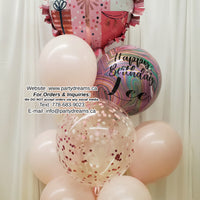 Pink Paradise ~ Bespoke Orbz Balloon Bouquet #510