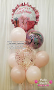 Pink Paradise ~ Bespoke Orbz Balloon Bouquet #510