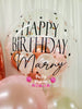 Rosé Whisper ~ Number & Bespoke Bubble Balloon Bouquet Set #622