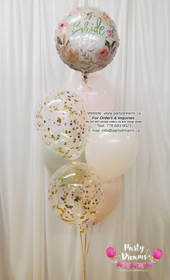 Bride-To-Be Blossoms ~ Bridal Shower Balloon Bouquet #408