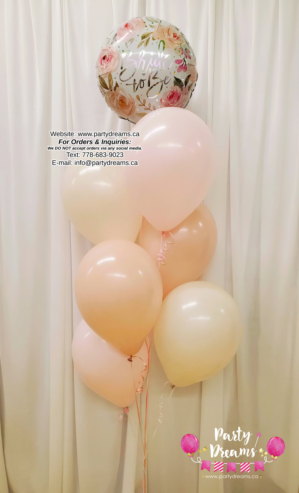 Bride-To-Be Wishes ~ Bridal Shower Balloon Bouquet #500