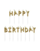 Gold "Happy Birthday" Letter Pick Birthday Candles