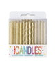 Gold Glitter Mixed Party Birthday Candles