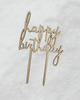 Wooden Happy Birthday Cake Topper