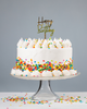 Gold Happy Birthday Cake Topper