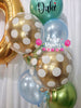Aurora Verde ~ Number & Bespoke Orbz Balloon Bouquet Set #623