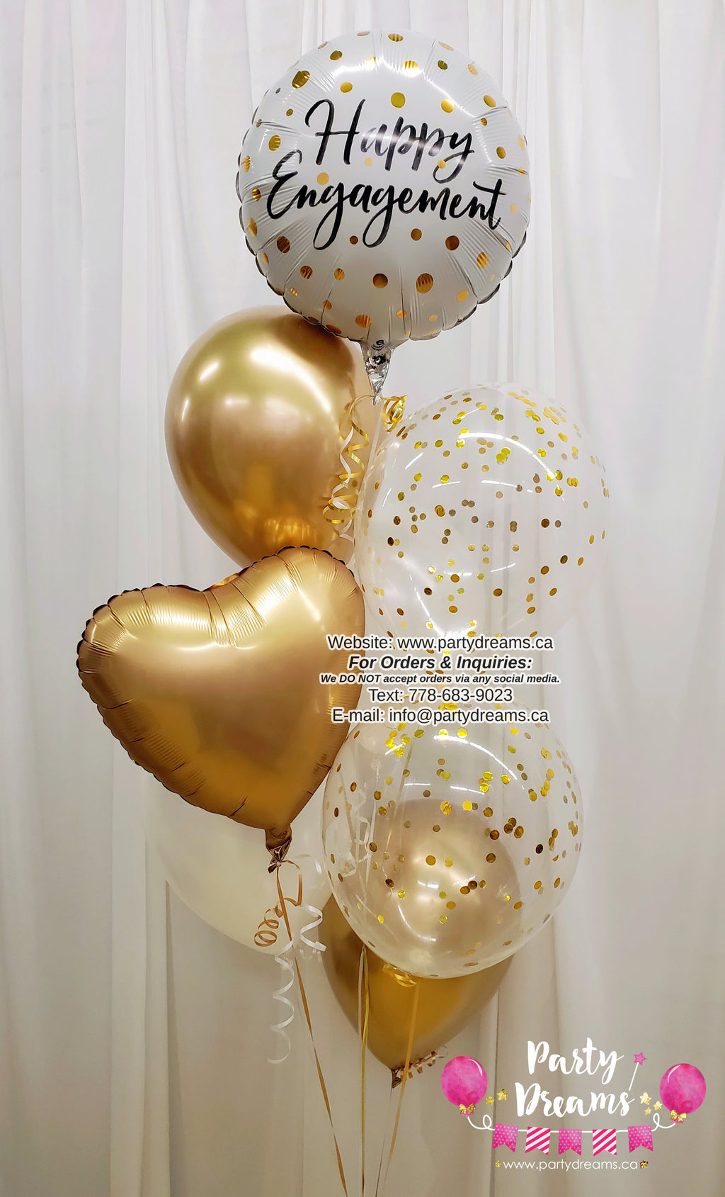 Happy Engagement Balloon Bouquet #355