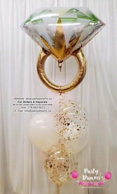 Promise of Forever ~ Engagement Balloon Bouquet #501