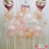 Glimmering Love ~ Bespoke Bubble Balloon Bouquet Set #388