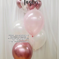 Pink Petal Promise ~ Bespoke Bubble Balloon Bouquet #401