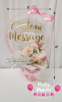 Bespoke Floral Balloon Bouquet #336