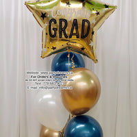 Caps Off to Success ~ Graduation Balloon Bouquet #370