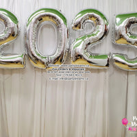 Number Foil Balloon Set - Silver #GB5-B