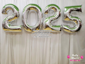 Number Foil Balloon Set - Silver #GB5-B
