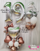 Sweet Poise ~ Number & Bespoke Bubble Balloon Bouquet Set #672