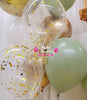 Sage Spark ~ Number & Bespoke Bubble Balloon Bouquet Set #608