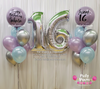Lavender Aura ~ Number Birthday Balloon Bouquet Set #662