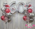 Ruby Lumina ~ Number & Bespoke Bubble Balloon Bouquet Set #686