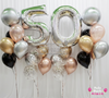 Silver Glam ~ Number Birthday Balloon Bouquet Set #150