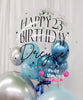 Blue Luxe (B)~ Number & Bespoke Bubble Balloon Bouquet Set #514