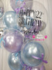 Velour Mist ~ Number & Bespoke Bubble Balloon Bouquet Set #621
