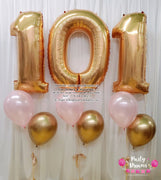 Jumbo Number Birthday Balloon Bouquet Set #380