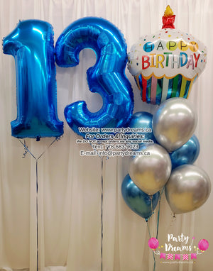 Jumbo Number Birthday Balloon Set #342