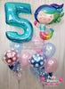 Deluxe Mermaid ~ Birthday Number Balloon Bouquet Set #607