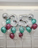Silver Prestige ~ Number Birthday Balloon Bouquet Set #721