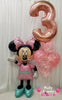 Minnie Mouse Airwalker Birthday Balloon Bouquet Set #258