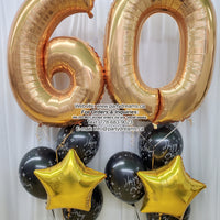 Milestone Number Birthday Balloon Bouquets Set #BDH10