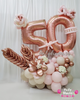 Rosé Lumière ~ Number Balloon Stack #S1