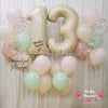 Soft Bloom ~ Birthday Number Balloon Bouquet Set #650