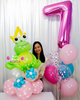 Frog Prince Number Balloon Bouquet Combo #AMJ3