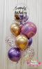 Purple Fusion ~ Bespoke Bubble Balloon Bouquet #615