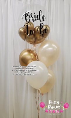 Bridal Bliss ~ Bespoke Bubble Balloon Bouquet #384