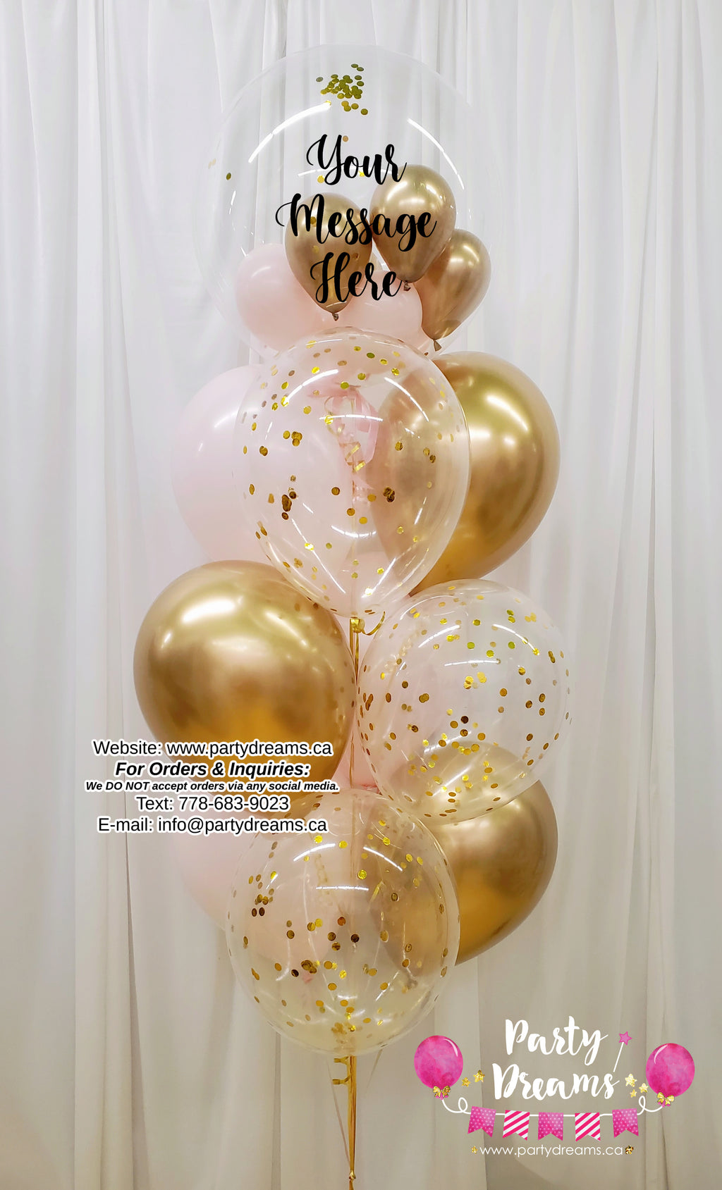 Shower Of Love ~ Bespoke Balloon Bouquet #385